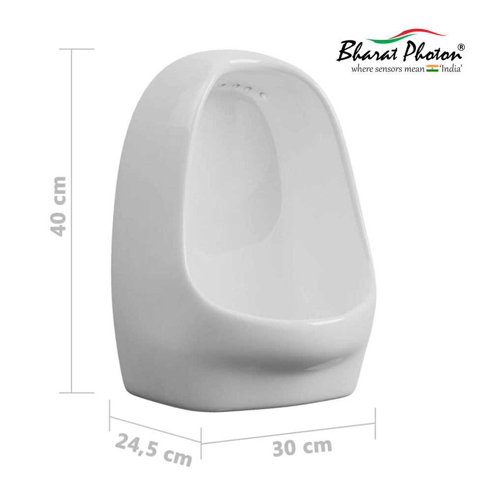 Ceramic-urinal-pot-with-integrated-sensor-technology-for-touchless-operation