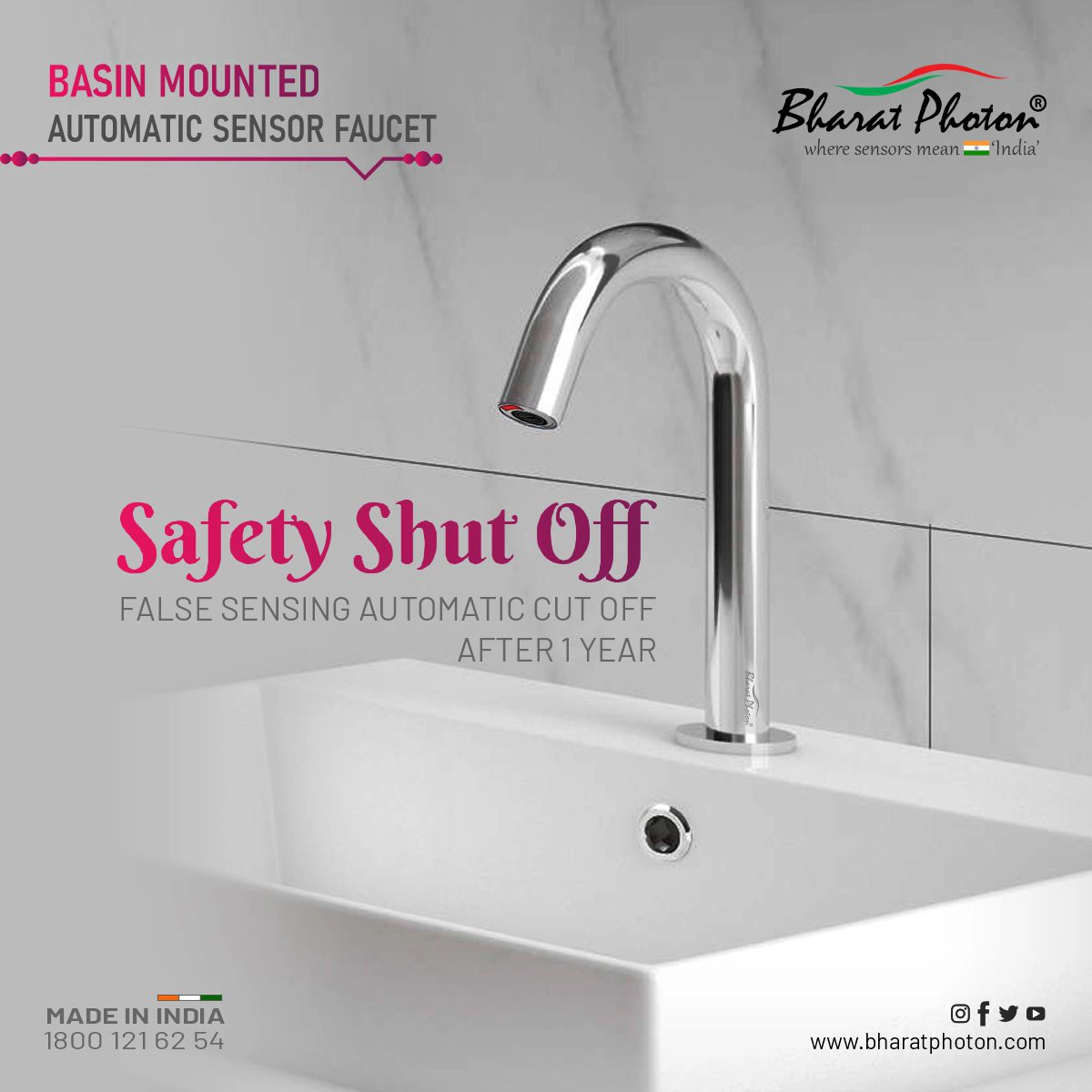 BP-F29 Mouth Sensor Basin Tap