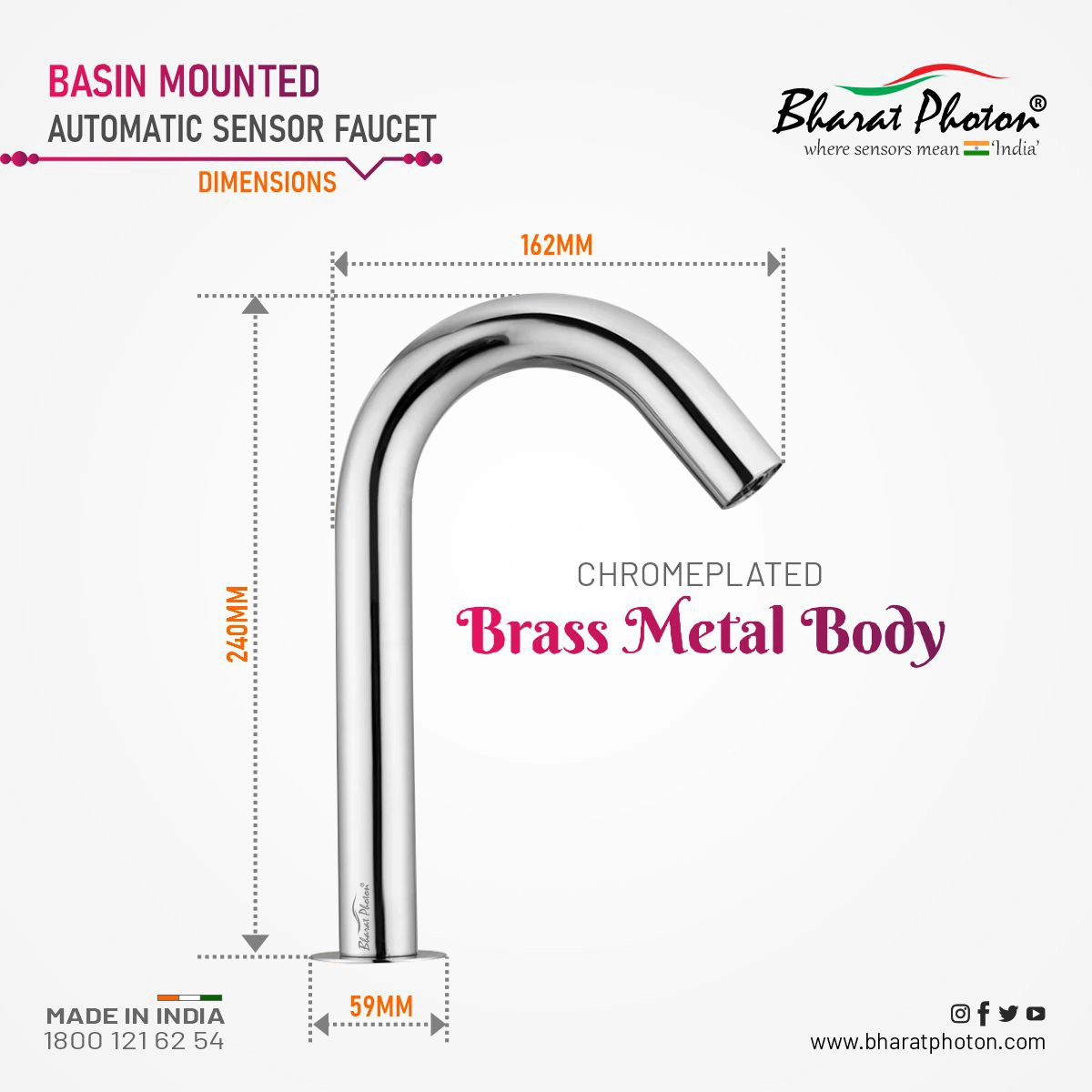 BP-F29 Mouth Sensor Basin Tap